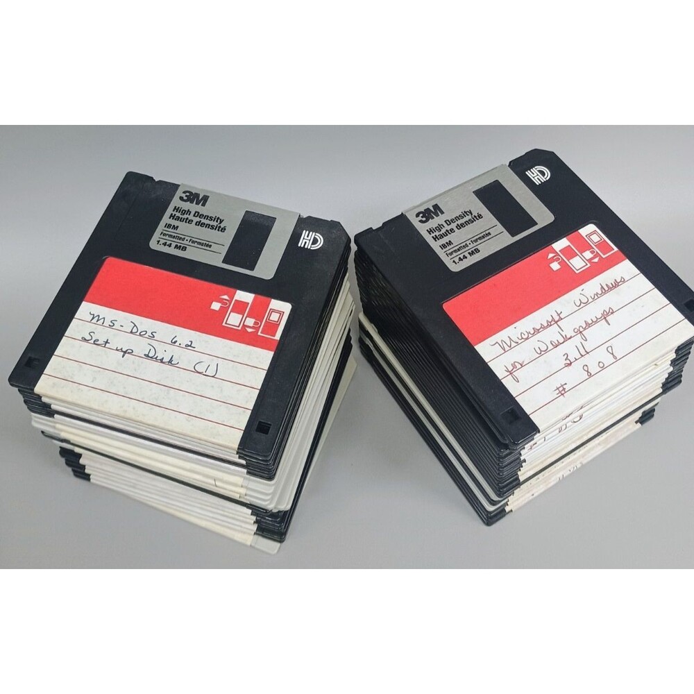 50 Pack 3.5" 3M Vintage Used Floppy Disks - Picture 2 of 2
